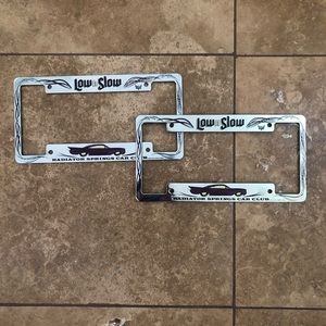 "Low n Slow" Radiator Springs Car Club Car Plates